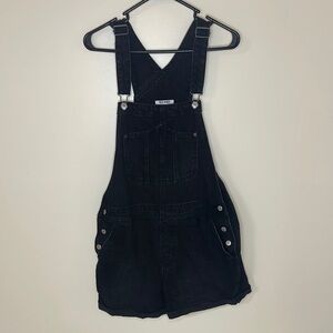 Old Navy Black Denim Overalls